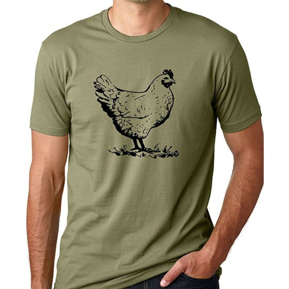 Resist Other - Men Chicken T-Shirt Short Sleeve Tee